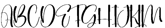 Cuttery Font UPPERCASE