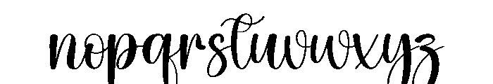Cuttery Font LOWERCASE