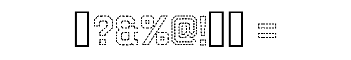 Cutting Style Regular Font OTHER CHARS