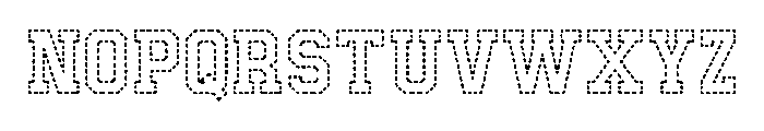 Cutting Style Regular Font LOWERCASE