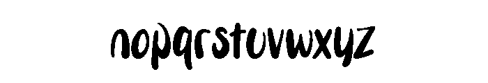 cute cuttie Font LOWERCASE