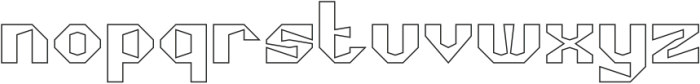 CUBISM-Hollow otf (400) Font LOWERCASE