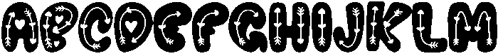 CUPID Regular otf (400) Font UPPERCASE