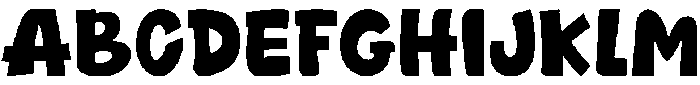 CUTE JUROH Regular otf (400) Font UPPERCASE