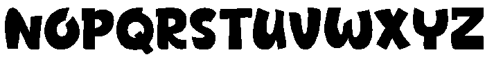 CUTE JUROH Regular otf (400) Font UPPERCASE
