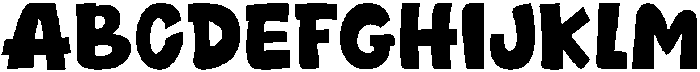 CUTE JUROH Regular ttf (400) Font UPPERCASE