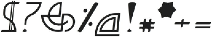 CubeBoulevard-Italic otf (400) Font OTHER CHARS