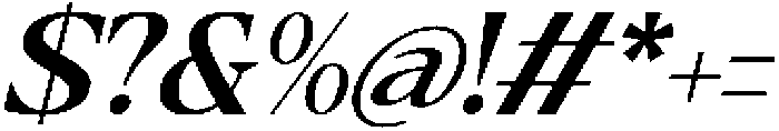 Cubic Ranger Italic otf (400) Font OTHER CHARS
