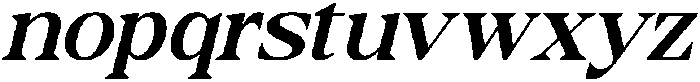 Cubic Ranger Italic otf (400) Font LOWERCASE