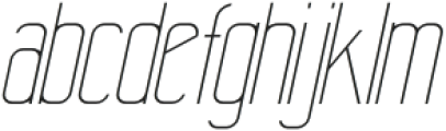 Cukils Thin Italic otf (100) Font LOWERCASE
