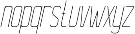 Cukils Thin Italic otf (100) Font LOWERCASE