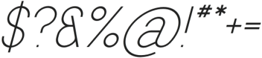 Cult VP Italic 4 otf (400) Font OTHER CHARS