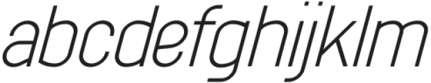 Cult VP Italic 5 otf (400) Font LOWERCASE