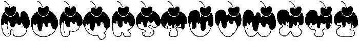 Cupcake Regular otf (400) Font UPPERCASE