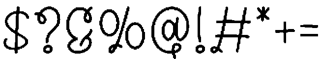 Cupids Notes Regular otf (400) Font OTHER CHARS