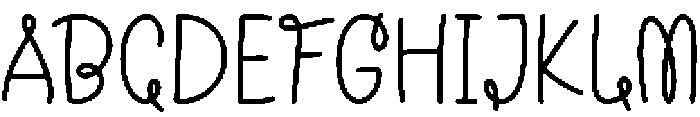 Cupids Notes Regular otf (400) Font UPPERCASE