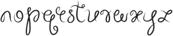 CupidsTangoRegular otf (400) Font LOWERCASE