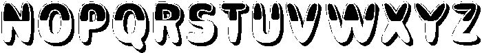 Cuplis Bubbly Shadow otf (400) Font UPPERCASE