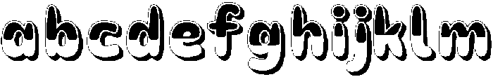 Cuplis Bubbly Shadow otf (400) FONT