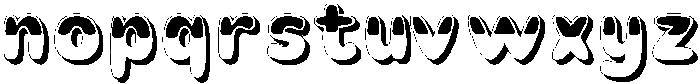 Cuplis Bubbly Shadow otf (400) Font LOWERCASE