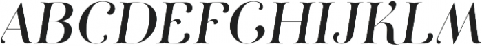 Curator Italic otf (400) Font UPPERCASE