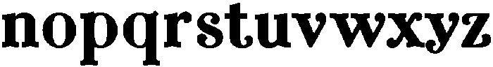 Curator MX regular otf (400) Font LOWERCASE