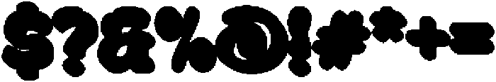 Curevy Extruded otf (400) Font OTHER CHARS