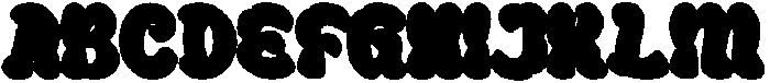 Curevy Extruded otf (400) Font UPPERCASE