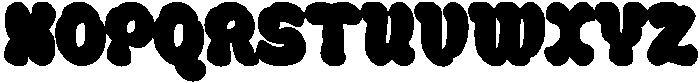 Curevy Extruded otf (400) Font UPPERCASE