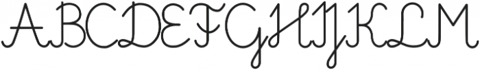 Curious Cafe otf (400) Font UPPERCASE