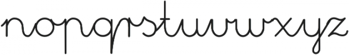 Curious Cafe otf (400) Font LOWERCASE