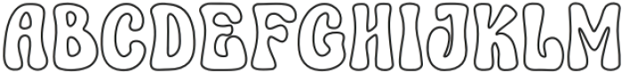 Curious Goose Outline otf (400) Font UPPERCASE