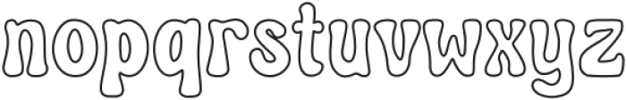 Curious Goose Outline otf (400) Font LOWERCASE