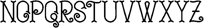 Curlicue Garden otf (400) Font UPPERCASE