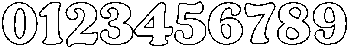 Curlish Outline otf (400) Font OTHER CHARS
