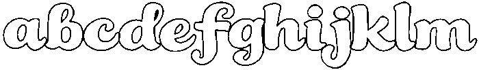 Curlish Outline otf (400) FONT