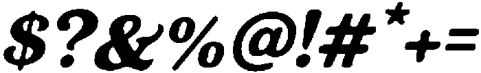 Curlish Slant otf (400) Font OTHER CHARS