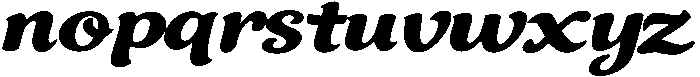 Curlish Slant otf (400) Font LOWERCASE