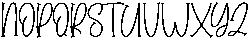 Curly Funky Regular otf (400) Font UPPERCASE