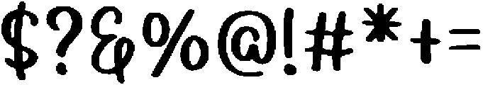 Curly Hair Regular otf (400) Font OTHER CHARS
