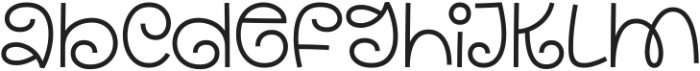 Curly Lines otf (400) Font LOWERCASE