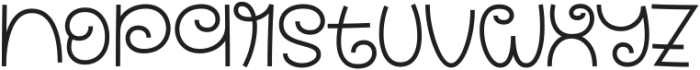 Curly Lines otf (400) Font LOWERCASE