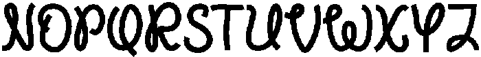 Curly Muse Cyrillic Script otf (400) Font UPPERCASE