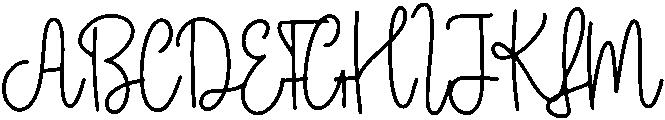 Curly Regular otf (400) Font UPPERCASE