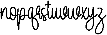 Curly Regular otf (400) Font LOWERCASE