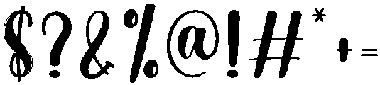 Curly Regular otf (400) Font OTHER CHARS