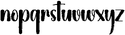 Curly Regular otf (400) Font LOWERCASE