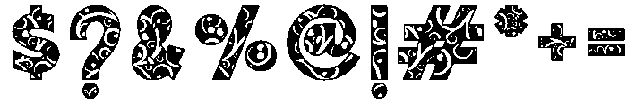 Curly Regular otf (400) Font OTHER CHARS