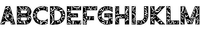 Curly Regular otf (400) Font UPPERCASE