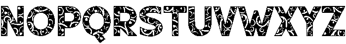 Curly Regular otf (400) Font UPPERCASE